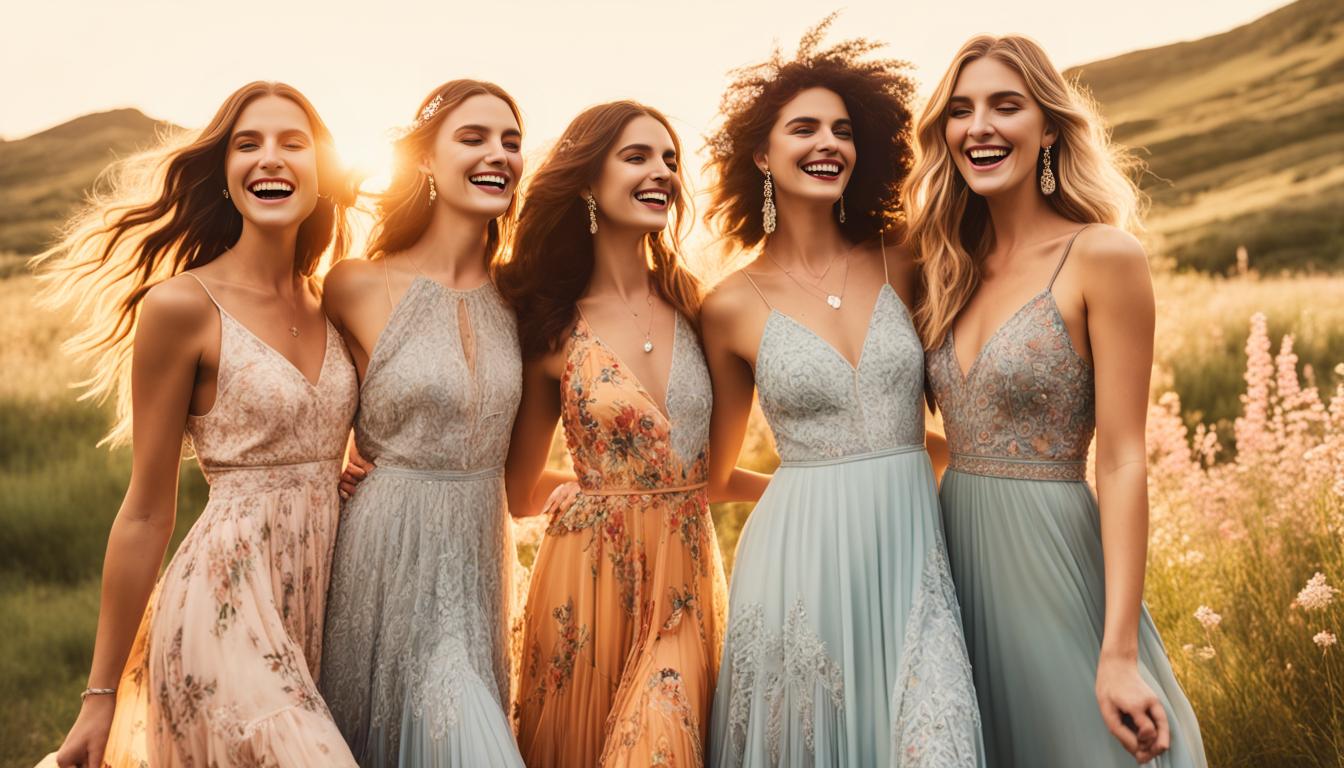 Boho chic prom dresses