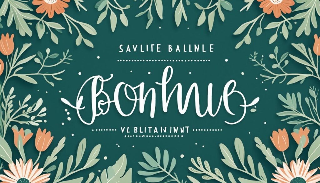 Handcrafted boho font