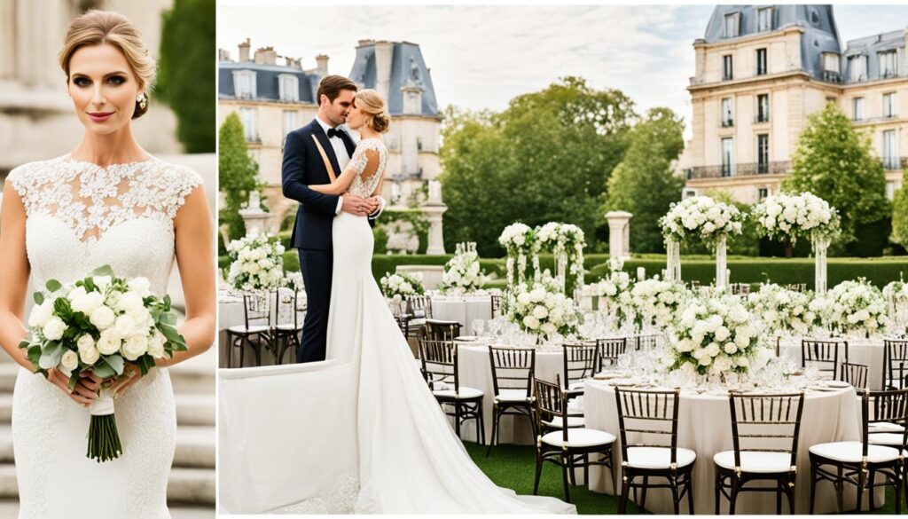 Parisian chic wedding