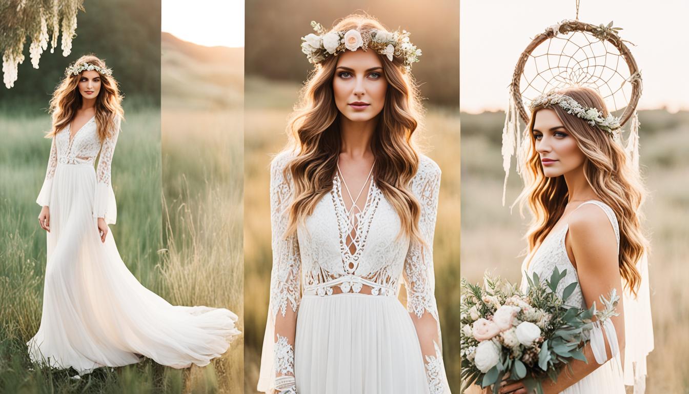 Chic bohemian bride