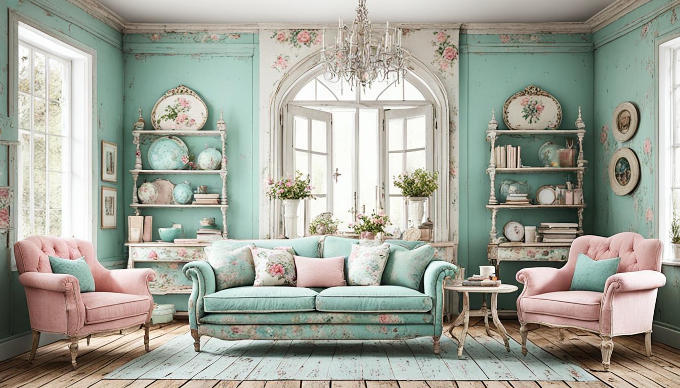 Shabby chic colors paint