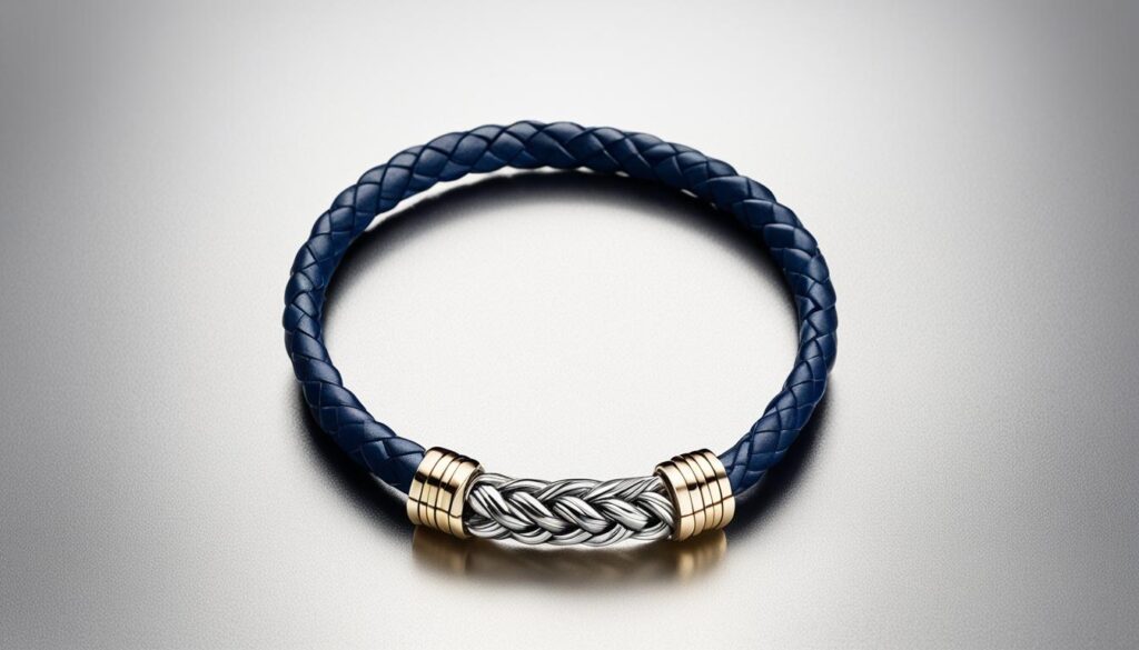 braided leather bracelets with magnetic closure