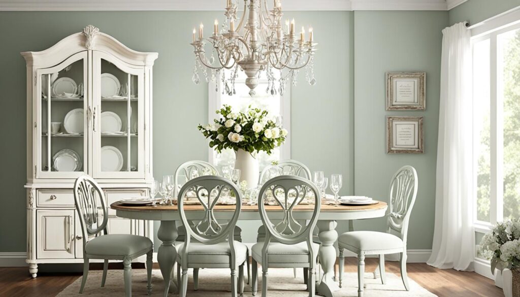 shabby chic dining room set