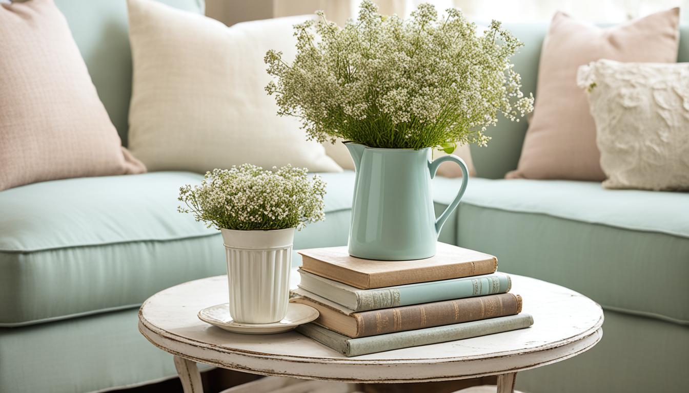 shabby chic round coffee table