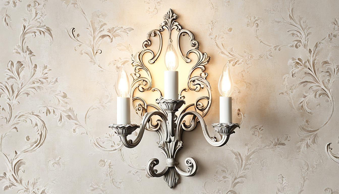 shabby chic wall sconce light